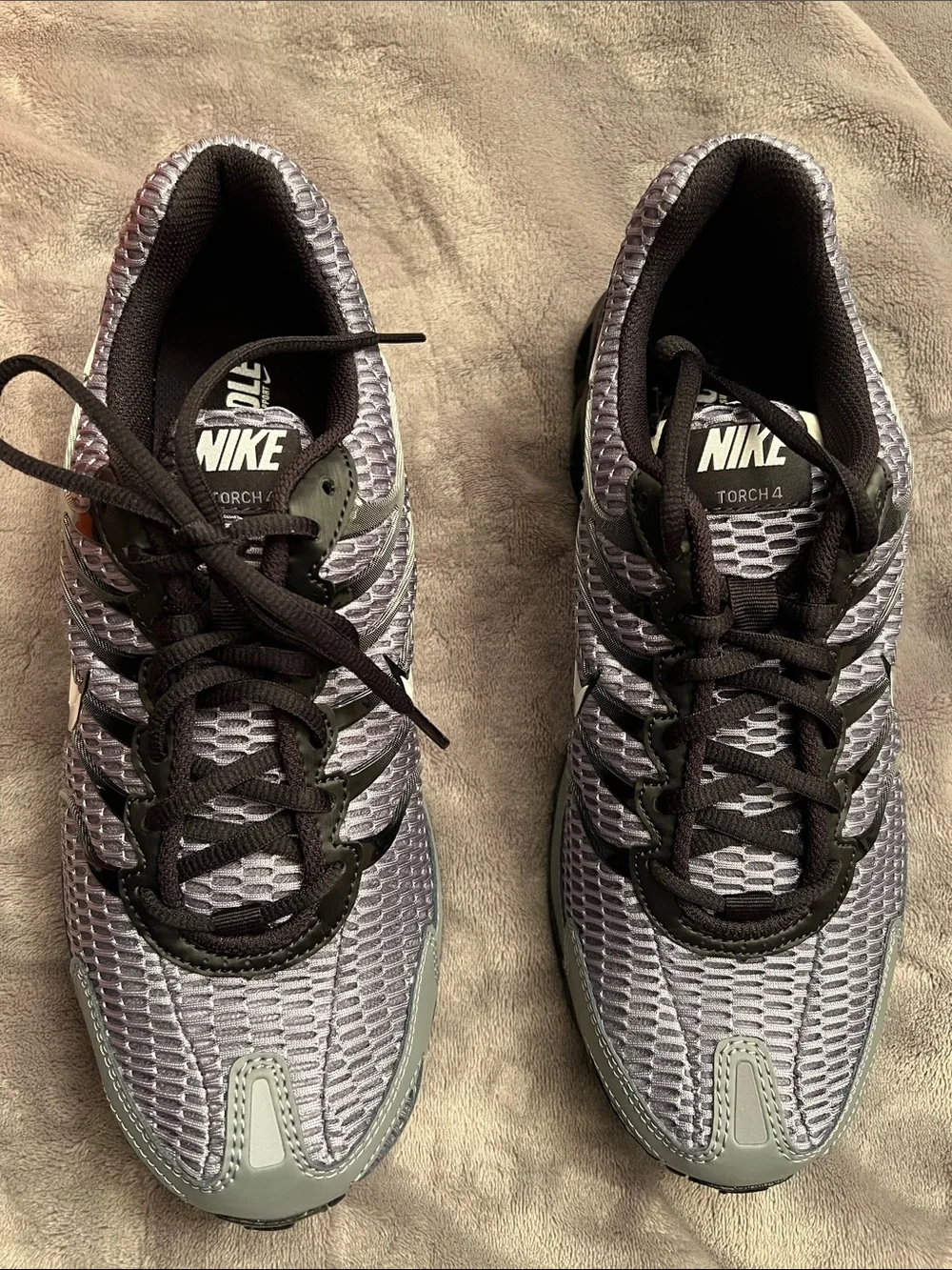 Nike Men's Running Air Max Torch 4 Sneakers - Gray and Black
